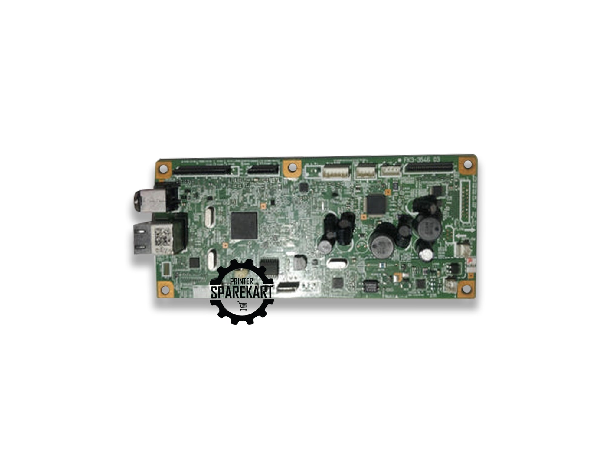 Canon imageCLASS MF4870dn Formatter board- Front view Formatter Card, Logic Board, Main PCB Board, Motherboard MPCA (Main Power Control Assembly) and MLC (Main Logic Control)